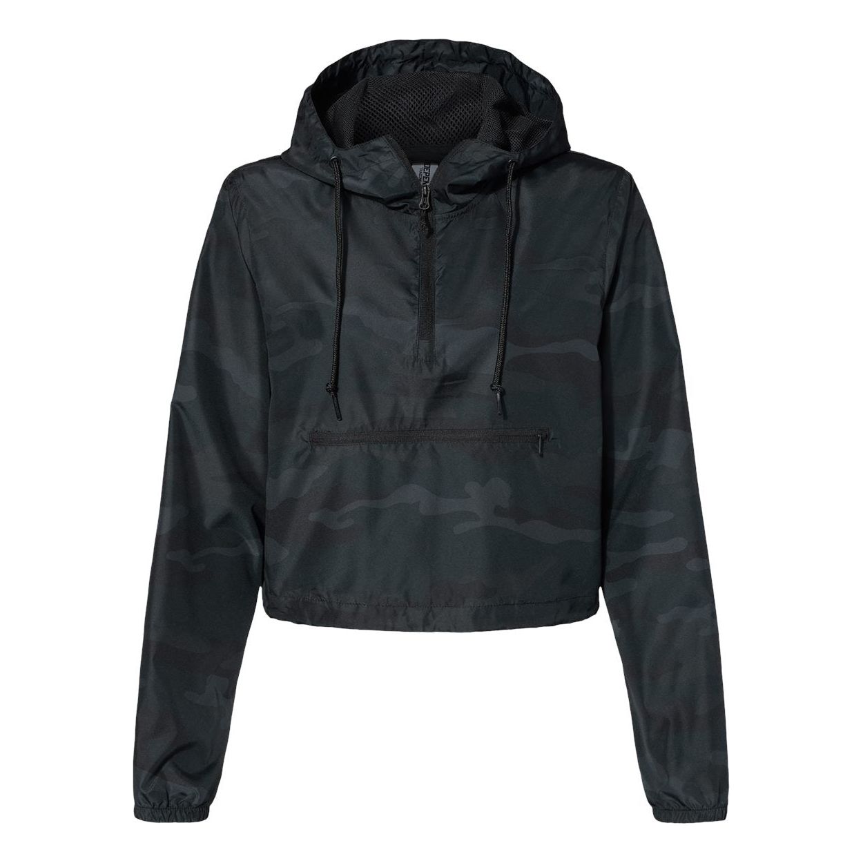 Women's Lightweight Quarter-Zip Pullover Crop Windbreaker